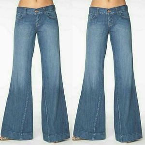 J Brand Kat Wide Leg Bell Azul Wash Jeans 25